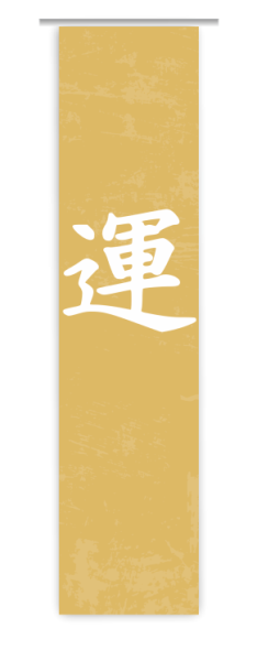 Japan Schiebevorhang modern, Schriftzeichen Motiv, Wandbild, japanisch